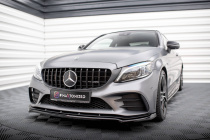 Mercedes AMG C43 Coupe / Sedan C205 / W205 Facelift 2018-2022 Frontläpp / Frontsplitter V.1 Maxton Design